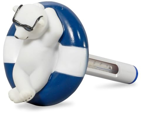 Poolthermometer Eisbär mit Sonnenbrille - Schwimmendes Thermometer