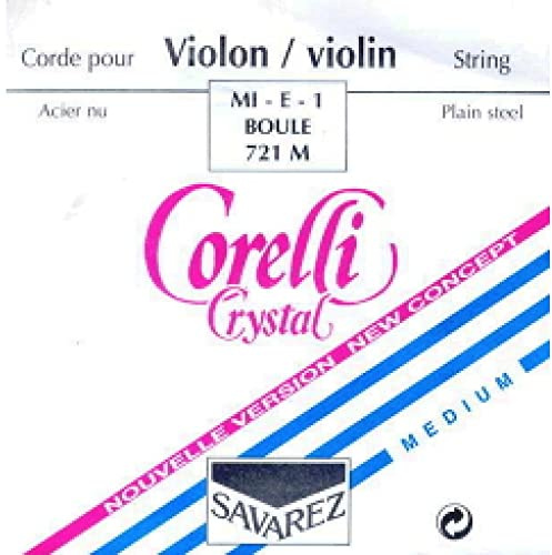 Corelli Violin Saiten Crystal E Stahl mit Kugel Medium 721M