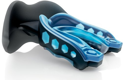Shock Doctor Gel Max Lip Guard Convertible Mouthguard (Blue and Black, Youth)