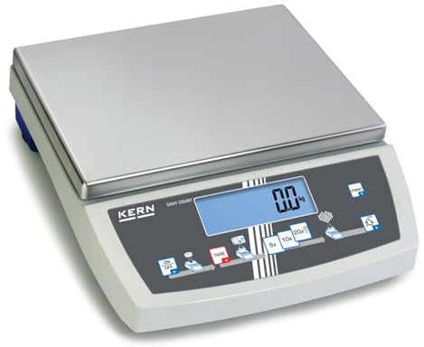KERN Selbsterklärende Zählwaage mit Laborgenauigkeit, Zählauflösung 320.000 Punkte, 16 kg Wägebereich, 0,1 g Ablesbarkeit, 0,1 g Reproduzierbarkeit, 0,3 g Linearität