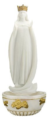 18cm Veronese Resin Our Lady of Knock Holy Water Font 52780