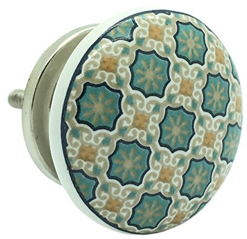 G Decor Divine Will Decorative Ceramic Door Knob, Handle