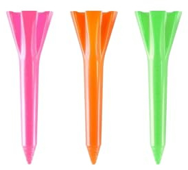 Izzo Golf-Tees aus Kunststoff, 3,8 cm, Neon-Mix, 100 Stück