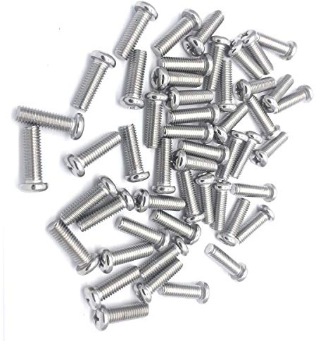 M8-1.25 25mm 304 Stainless Steel Cross Phillips Machine Screw Bolt for Samsung KS8000 Series TV Wall Mount Bracket, Fully Threaded 50pcs