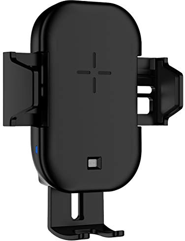 Callstel Kfz Handyhalter: Qi-Smartphone-Ladehalter für Kfz-Lüftungsgitter, Automatik-Klemme, 15W (Handyhalterung Qi, Automatik-Handyhalterung, Pad)