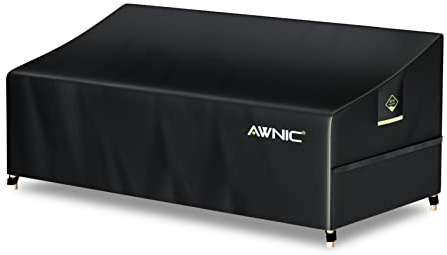 Awnic Sofa Überzug Couch Bezug Abdeckung für 3 Sitzer Wasserdicht Lounge Sofa Schutzhülle für Gartensofa Wasserdicht 420D Polyester 220x85x61/71cm