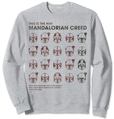 Star Wars The Mandalorian Creed This Is The Way Helmets Sweatshirt