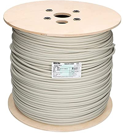 Venton Cable de red Belden Cat 7, 10 m, 1000 MHz, cable de red SFTP, apantallado, cable LAN 10 Gbit, cable Ethernet de cobre de 23 AWG con aislamiento de polietileno, RoHs, cable de datos LSZH,