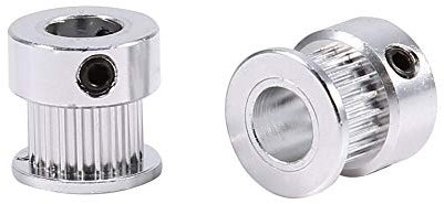 Poleas gt2 20 dientes, Correa Dentada, polea de aluminio, gt2 20 dientes polea de distribución de rueda, rueda de diámetro interior de 8 mm, 20 dientes para correa de distribución de impresora 3D