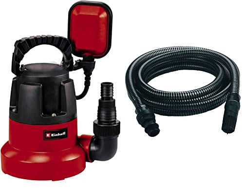 Einhell GC-DP 3580 LL Clean Water Pump with 4m Hose | 350W Submersible Pump, 8000 L/H, Float Switch, 5M Cord | Low Level Electric Pump - Empty Hot Tubs, Inflatables and Swimming Pools Down to 1mm