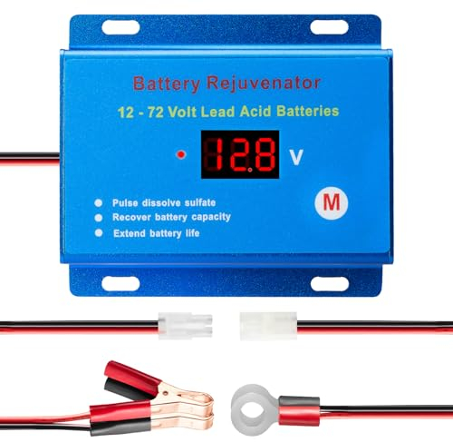 Batterie Desulfator Reconditioner Regenerator Revive -Kapazität von 12 24 36 48 60 72 Volt Blei -Säure -Batterien, BR12-72-600