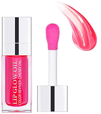 Plumping Lip Glow Oil, Crystal Jelly Plump Lip Glow Oil Lip Care Oil Plumping Lip Gloss Fórmula no pegajosa Lip Oil Moisturizing Lip Pencil Aceite hidratante para Labios pulidos