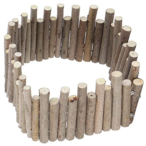 SYH&AQYE Hamster Wooden Bridge, Hamster Wooden Fence, Natural Wood Ladder Hamster Fence Hideout Cage Bedding Platform Climbing Toys for Hamsters Gerbil Small Animals(40cm)
