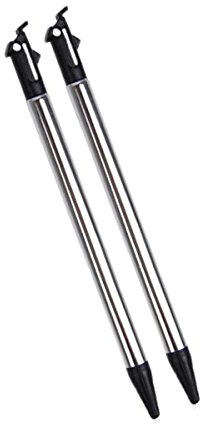 Tiuimk 2 Pieces Metal Stylus Touch Screen Pen for New 3DS LL/XL Console