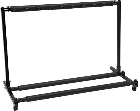 Ciounmb 9-Fach Gitarrenständer - Gitarrenstativ klappbar mit Haltern Polsterung - Mehrfach Gitarrenhalter für Klassik Gitarre, Akustik Gitarre, E-Gitarre, E-Bass - Saiteninstrumente Multi Stativ