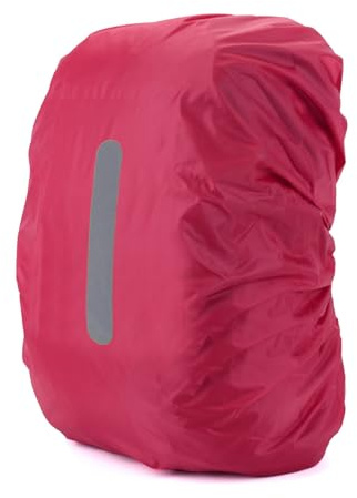 STQDEU Ranzen Regenschutz，Regenschutz für Rucksäcke 15L-60L，Erhältlich in Vier Farben，wasserdichte Hülle für Große Wanderrucksäcke，Wasserdichter Schutz für Rucksäcke und Schulranzen (Red, 45L)