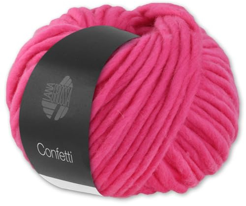 Frida's Wollhaus Lana Grossa 100 g Confetti Wolle Garn Stricken Merino Dochtgarn dick 21 Farben (103)