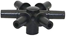 ZXMJYHK 6-fach, 7-fach Verteiler for 6mm Schnittstellen Sprinkler Garten Wasser Conector Landwirtschaft Bewässerung Mehrere Gemeinsamen 10 Stück(6 way)