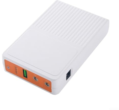 Zilimontt 8000MAh for POE 48V 5V/9V/12V UPS Power Supply Unit For WiFi Router Camera Laptop Uninterruptible Power Supply Output For Wireless Router,Modem