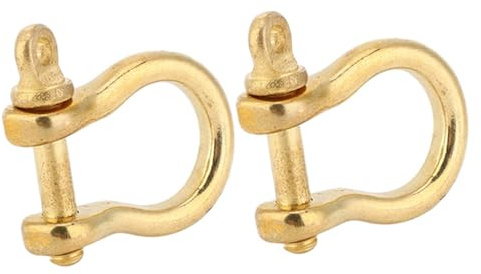 Ancre en Laiton 10 Mm Manille, Keychaet FOB pour Les Chaînes et Cordes, 2 Jeux pour Les Prises