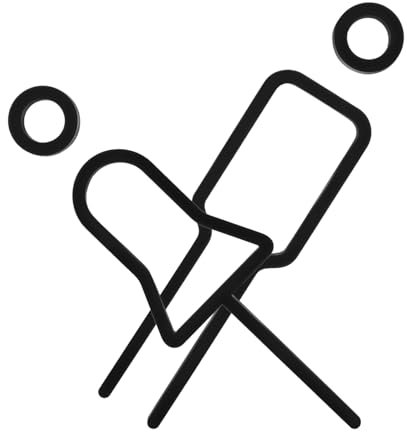 NUOBESTY 1 Set Acrylic Restroom Signs Men Women Toilet Identification Plate for Home Hotel Shop and Shopping Center Easy to Install Washroom Door Symbol