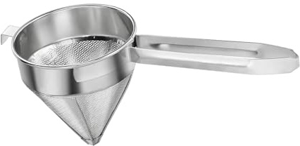 Stainless Steel Bouillon Strainer Utensil Durable 8.46inch Conical Strainers