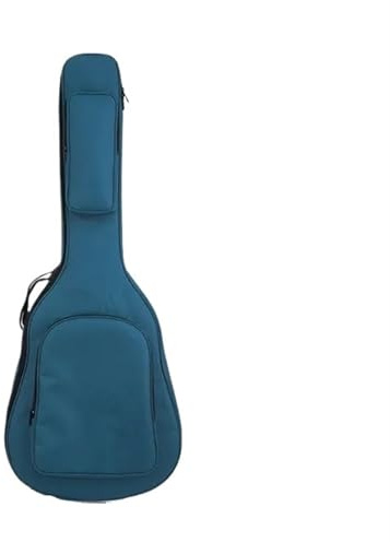 ATEUXOL Gitarrentasche E-Bass-Koffer, tragbare Bass-Gigbag, gepolsterte Softcase, professionelle E-Bass-Gitarrentasche for akustische Klassische Gitarre(Blue)