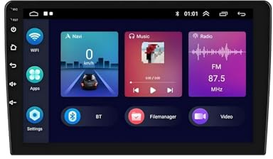 Radio de Coche con Pantalla táctil Estéreo para Coche Doble DIN con Pantalla táctil Android 12 para Honda para Civic 2016-2020 Radio integrada