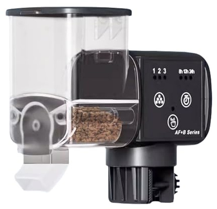 Aquarium Fish Feeder - Automatic Waterproof Feeding Dispenser With Timer | Automatic Fish Feeder - for Betta Turtle Pellet Vacation Weekend Day Traveling Pond