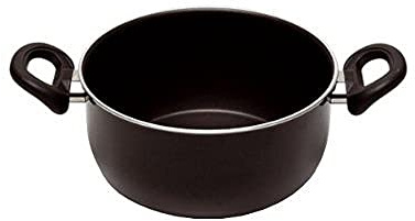 Ballarini Firenze Casseruola, Alluminio, Nero, 22 cm