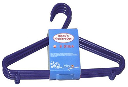 BIECO KINDER KLEIDERBÜGEL KUNSTSTOFF 16 STK. FARBE BLAU