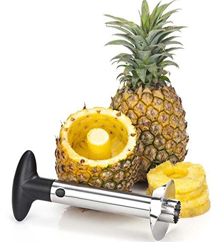 New Pineapple Corer Fruit Slicer Peeler Corer Cutter Knife Kitchen Gadgets Stainless Steel