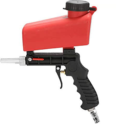 Pistola Pneumatica per Sabbiatura Sabbiatrice, Strumento di Spruzzatura per Sabbiatura di Soda per Compressore d'Aria, Sabbiatrici Portatili,GQYYS