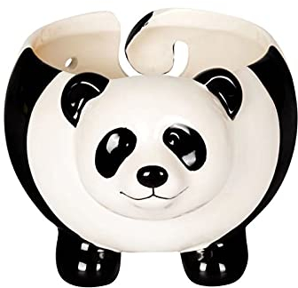 Sempoda Keramik-Garnschale, Panda-Strickschale, Dekorativer Garnknäuelhalter, Handgefertigter Bastel-Stricker-Aufbewahrungsbedarf, Organizer, Häkelzubehör für Muttertags (1)