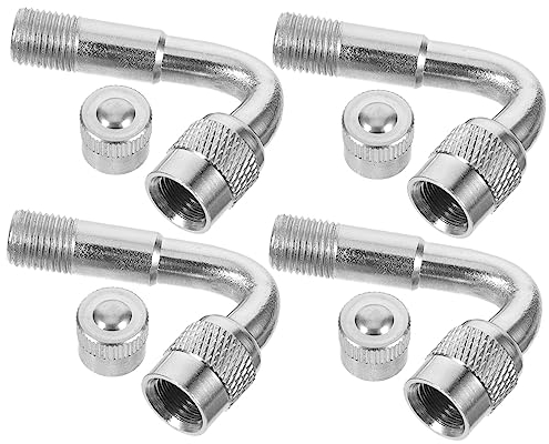 Toddmomy Reifenventil Für - 4-teilige Ventilkappe Aus Messing Mit Verlängerungsadapter Zubehör Für Sattelschlepper