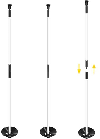 COGOLFING 3ft Golf Flagstick - Portable Two-Section Design - Ball Retrieval Base - Perfect for Home Practice Putting Green - Fits 8x6 inch Flags, 3-Pack