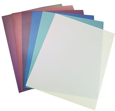 Lurrose 6 Blätter Sublimationsfolie Überweisungs Papier Transferfolie kleidung schriftzug film selber machen Kleidung Wärmeübertragung Perlmutt Beschriftungsfolie Wärmeübertragungsfolie Pu