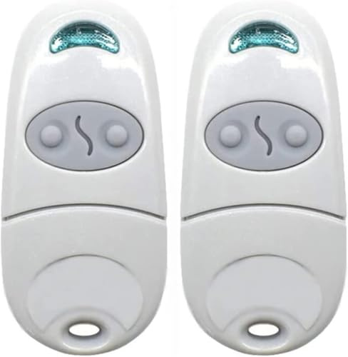 2 mandos a Distancia para Puerta de Garaje, Mando a Distancia para Abrir Puertas de Garaje, transmisor Llavero portátil, 433,92 MHz, Control Remoto para Top 432NA/432EE/432 EV/432 M