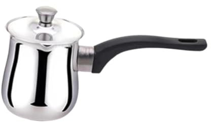 Colcolo Caffettiera Turca in Acciaio Inossidabile per Piani Cottura a induzione Caffettiera Universale scalda Burro per Cucina, Campeggio, 720 ml