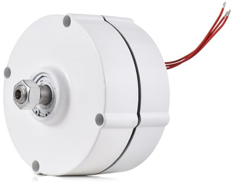 KX-ENERGIE Seltenerd-NdFeB Gearless Synchronmotor Dynamo, 12V 24V 48V, 600W, 750 U/min, 3-Phasen Permanentmagnetgenerator für horizontale Windkraftanlage Synchrongenerator Lichtmaschine