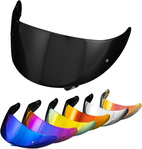 PSLER Hjälmvisir speglat för Shoei GT Air GT Air 2 TC-5 TC-9 Neotec CNS-1, hjälmvisir tonat visir motorcykelhjälm tillbehör ersättning (rökgrå)