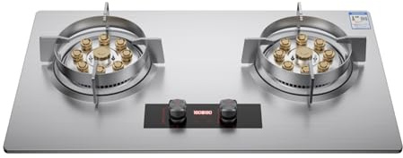 Cuisinière À Gaz En Acier Inoxydable 75 Cm, Cuisinière À Gaz D'extérieur À Double Brûleur, Cuisinière Au Propane, Dispositif De Protection Contre Les Extinctions Accidentelles De 8,5 KW(LPG)