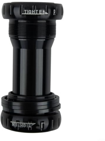 GLFLOW BB52 68-73mm Bicycle Ceramic Ball Bearing Bottom Bracket， Aluminum Alloy For Mountain Road Bike Parts Crankset Installation (Black)