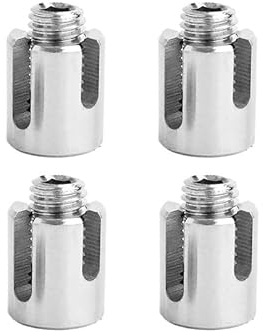 Genérico 4 Piezas Abrazadera de Cable, Clip de Cuerda Cruzada, Clip de Cuerdas de Alambre Acero Inoxidable 304 para Cuerda de Alambre de 8mm Cable Aparejo