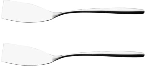 SHINEOFI Espátula de Cocina para Freír Filetes 2 Piezas de Acero Inoxidable 304 Espátula Metálica Antiadherente Pequeña para Bistec Utensilios de Cocina para Cocinar al Aire Libre y