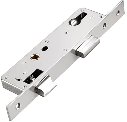 Cerradura para puerta de jardín y puerta de jardín de acero inoxidable, cerradura de marco de 30 mm, distancia de 85 mm, cerradura de puerta inoxidable para puerta de metal y puerta de valla