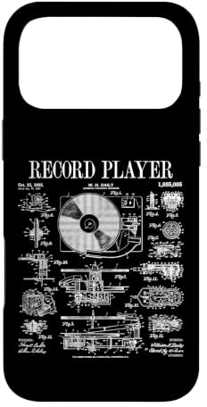Carcasa para iPhone 17 Pro MAX Tocadiscos de Vinilo Vintage Patent DJ Tocadiscos fonógrafo