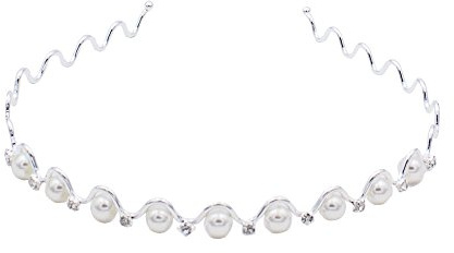 A&A Haarschmuck Diademe Haarreif Brautschmuck Haarreifen Diadem Braut Strass Perle