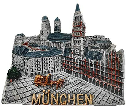 München Deutschland 3D Kühlschrankmagnet Home & Kitchen Dekoration Magnetaufkleber München Deutschland Kühlschrankmagnet Tourist Souvenir Geschenk