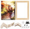 Solid Canvas Stretcher Frames, Premium Pine Wood Strips Bar Set, for Oil Paintings Poster Prints, DIY Arts Accessory Materials Supply, 16x20/40.6x50.8cm